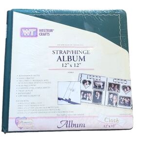 Memories Forever  Strap Hinge Hunter Cloth Album 12 x 12  The Cherish…
